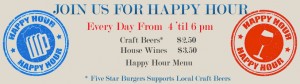 5 Star Burgers happy hour