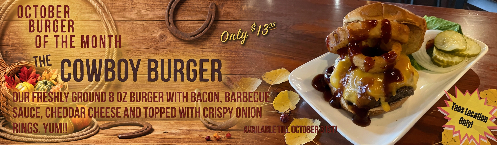 Burger of the Month Taos