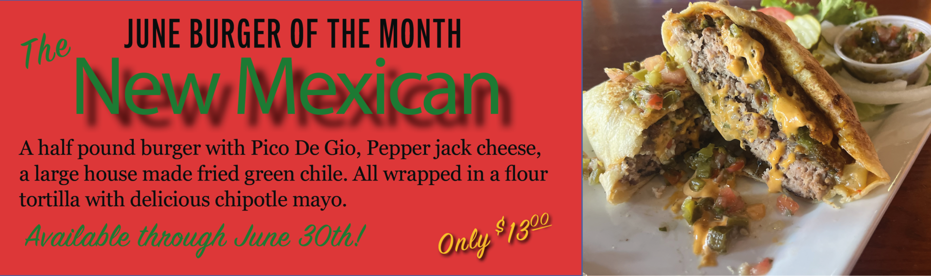 Burger of the Month Taos
