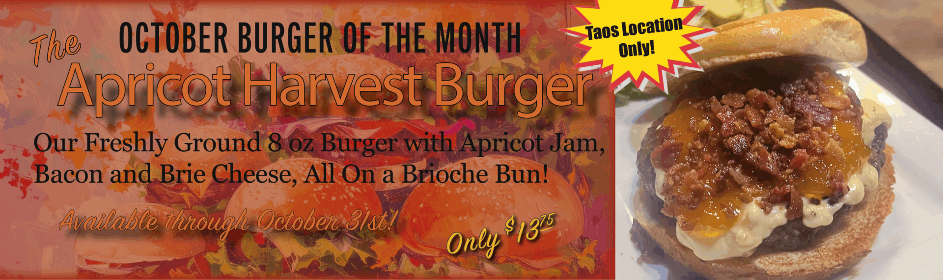 Burger of the Month Taos