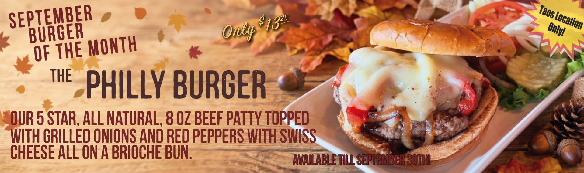 Burger of the Month Taos
