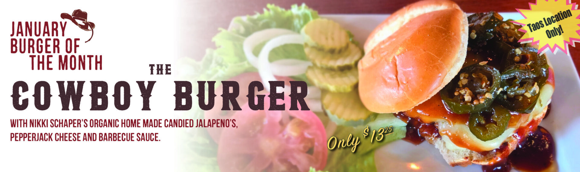 Burger of the Month Taos