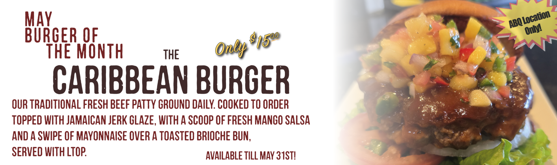 Burger of the Month Albuquerque